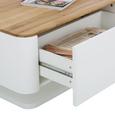 Couchtisch in Weiß/Eichefarben - Eichefarben/Weiß, KONVENTIONELL, Holz/Holzwerkstoff (75/43/75cm) - Modern Living Couchtisch in Weiß/Eichefarben - Eichefarben/Weiß, KONVENTIONELL, Holz/Holzwerkstoff (75/43/75cm) - Modern Living