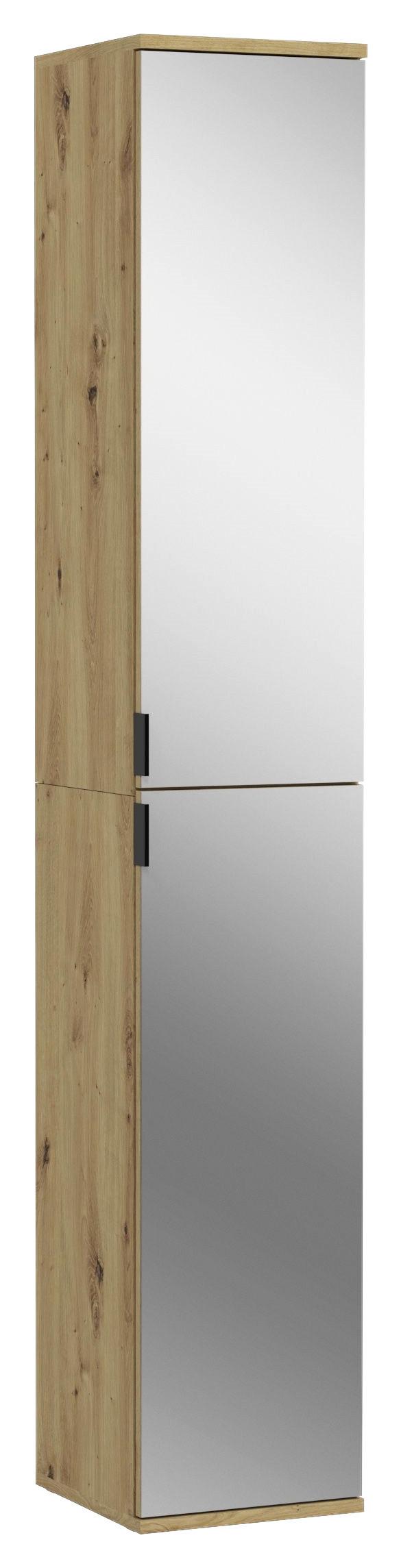 Spiegelschrank Projekt X ca. 30x193 cm Artisan Eiche - KONVENTIONELL, Glas/Holzwerkstoff (30/193/34cm) - MID.YOU