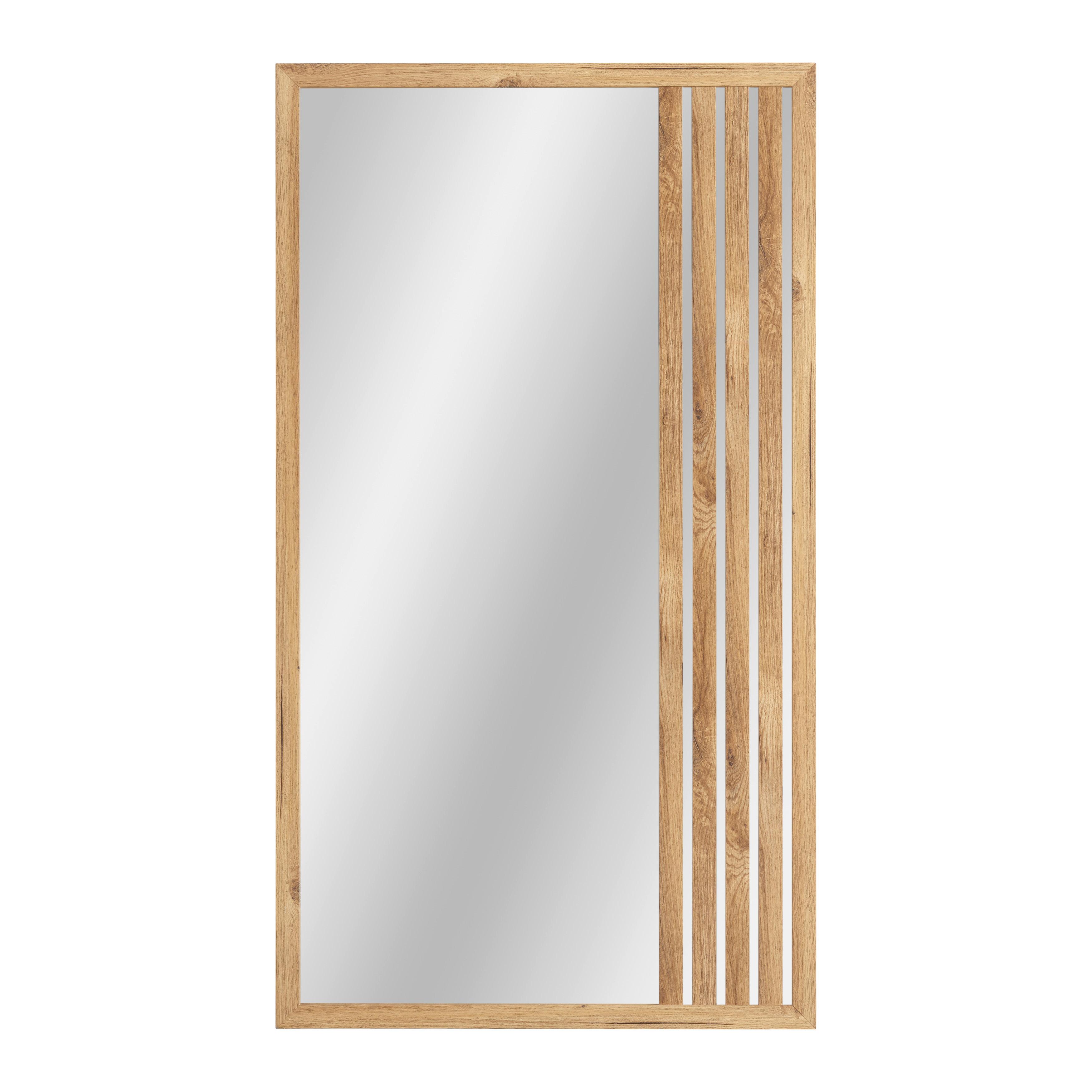 Wandspiegel Arko Stripes II Eichefarben ca. 100x56cm - Eichefarben, MODERN, Glas/Kunststoff (100/56/1,63cm) - Mömax