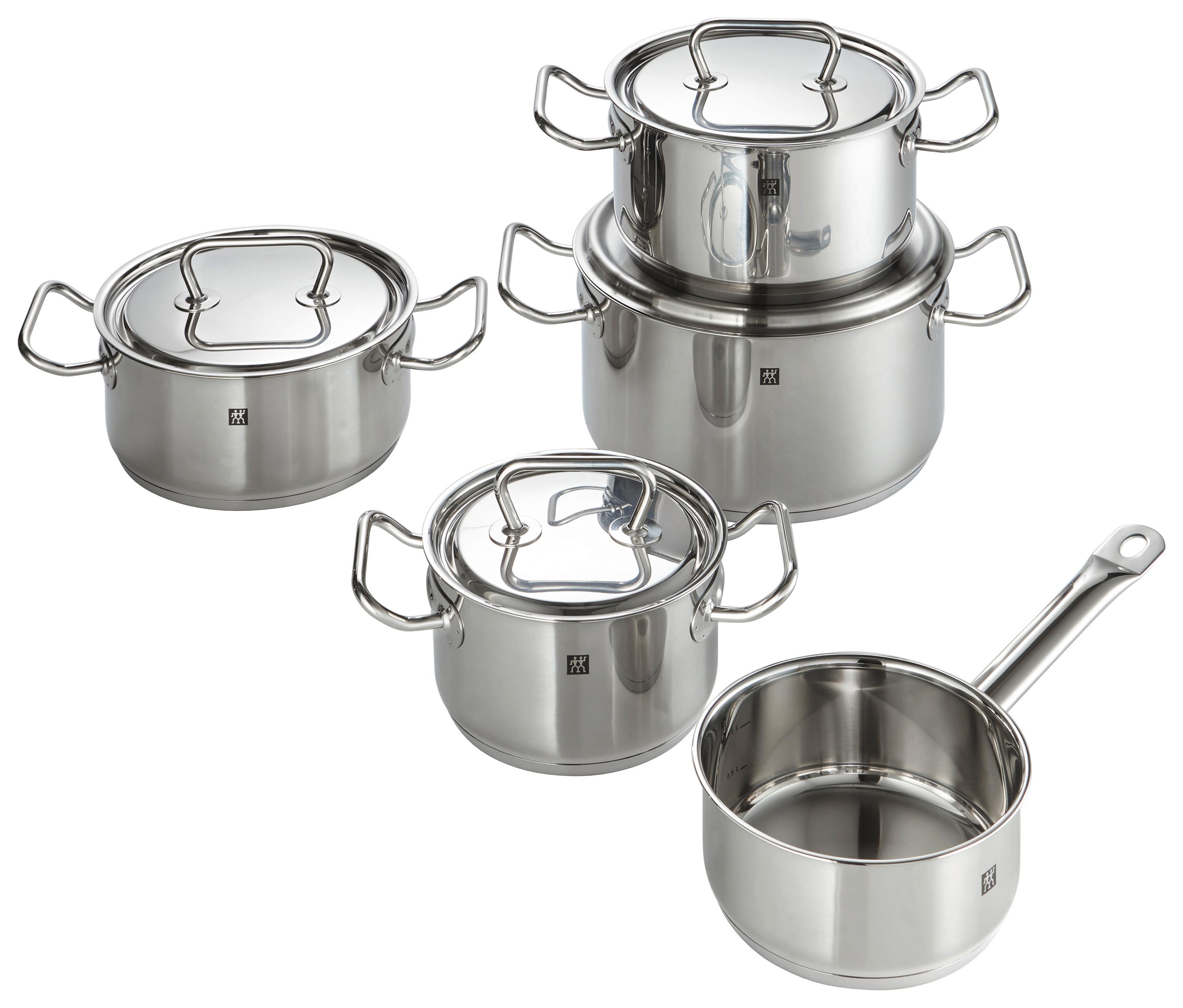 ZESTAW GARNKÓW 1006261/ 66580-000-0 ZWILLING - kolor srebrny/kolor stalowy, Basics, metal - Zwilling