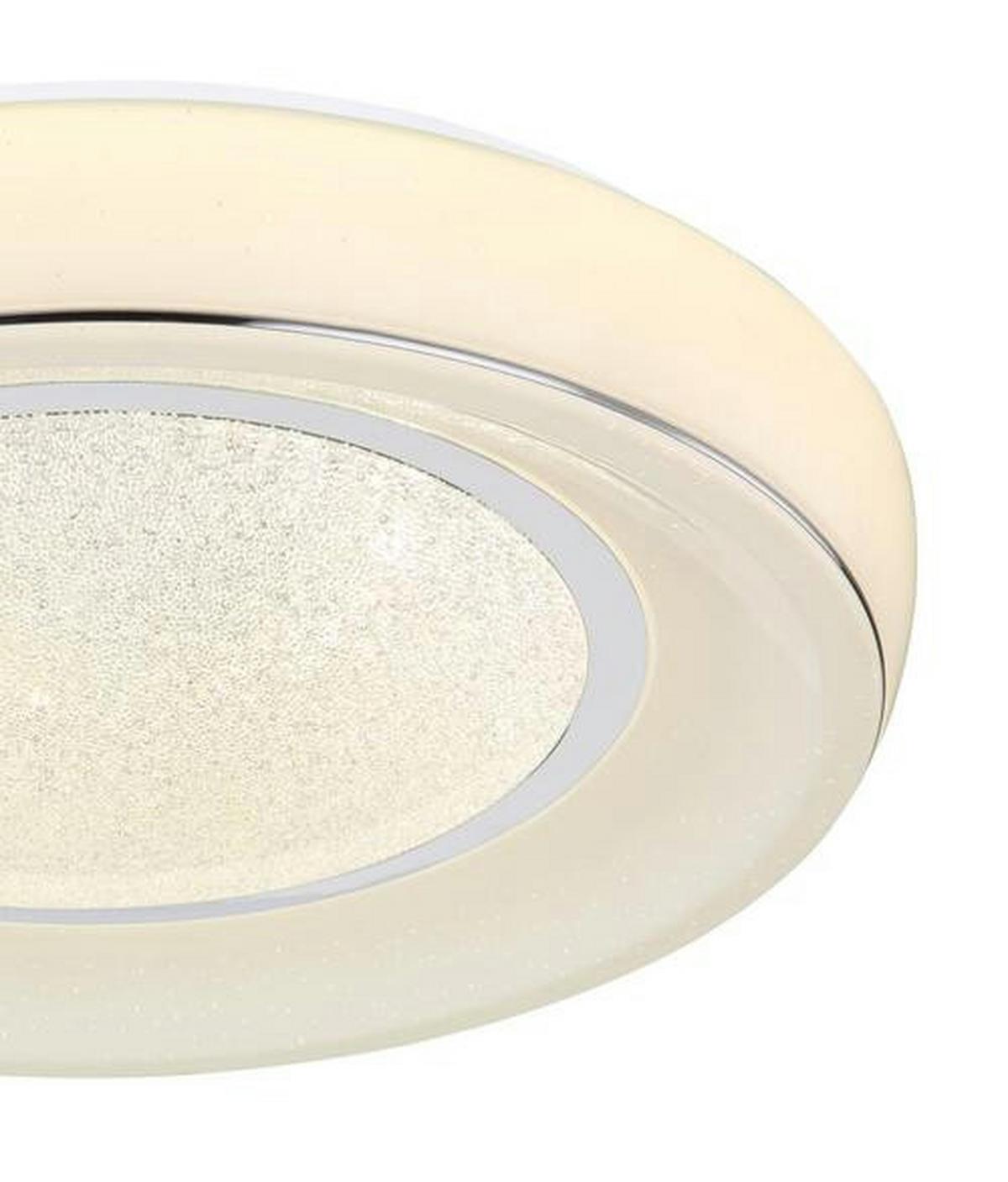 LED-Deckenleuchte Mickey max. 24 Watt - Klar/Opal, MODERN, Kunststoff/Metall (49/9cm)