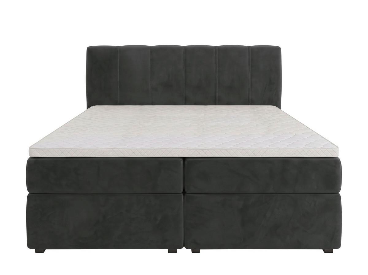 Boxbett Dana -Based- - Schwarz, Kunststoff/Textil (140/200cm) - Based