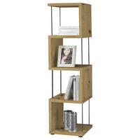 Álló Polc Tölgy Szín Sticks - tölgyfa színű, Modern, faalapú anyag (33/126/33cm) - Mömax