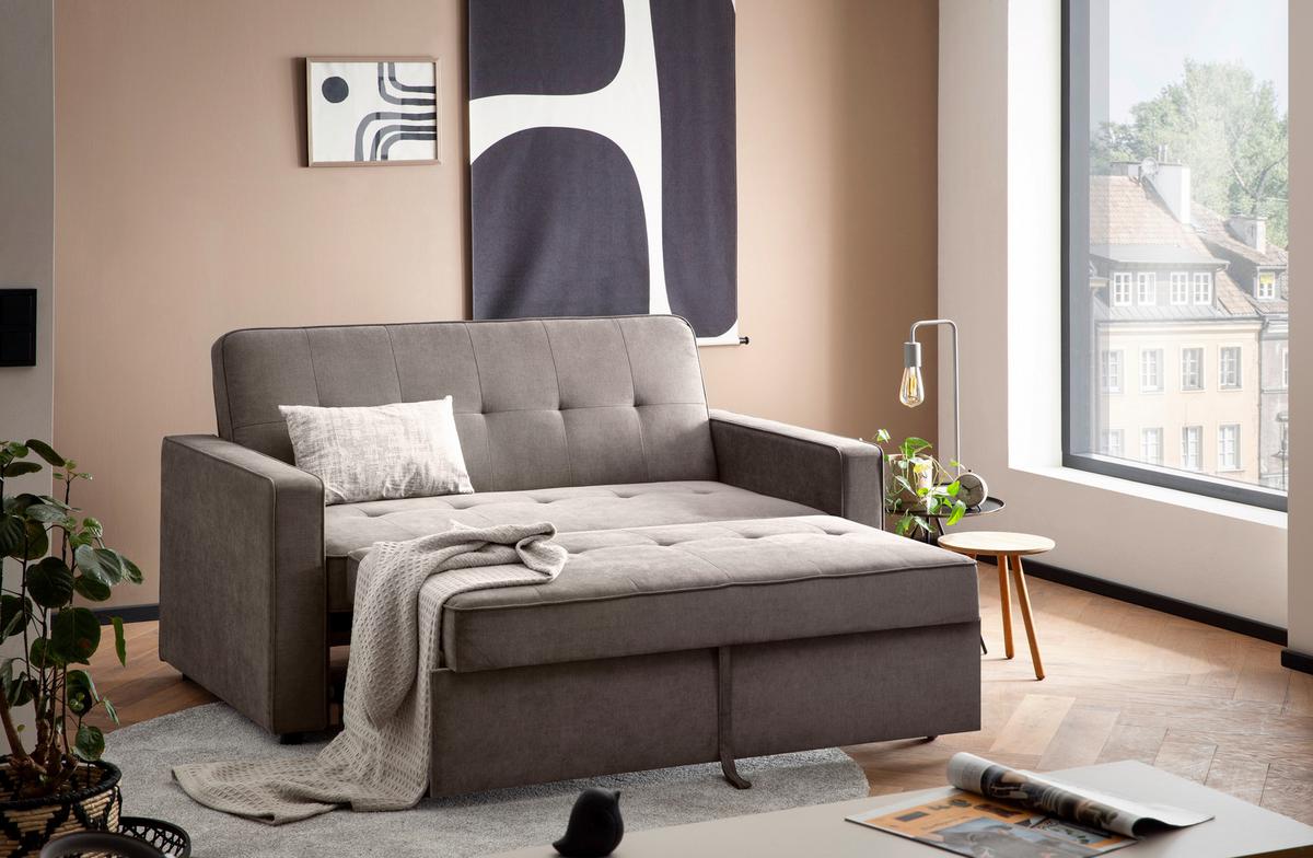 Sofa Na Razvlačenje Haze - siva, Trend (162/90/89cm) - Modern Living