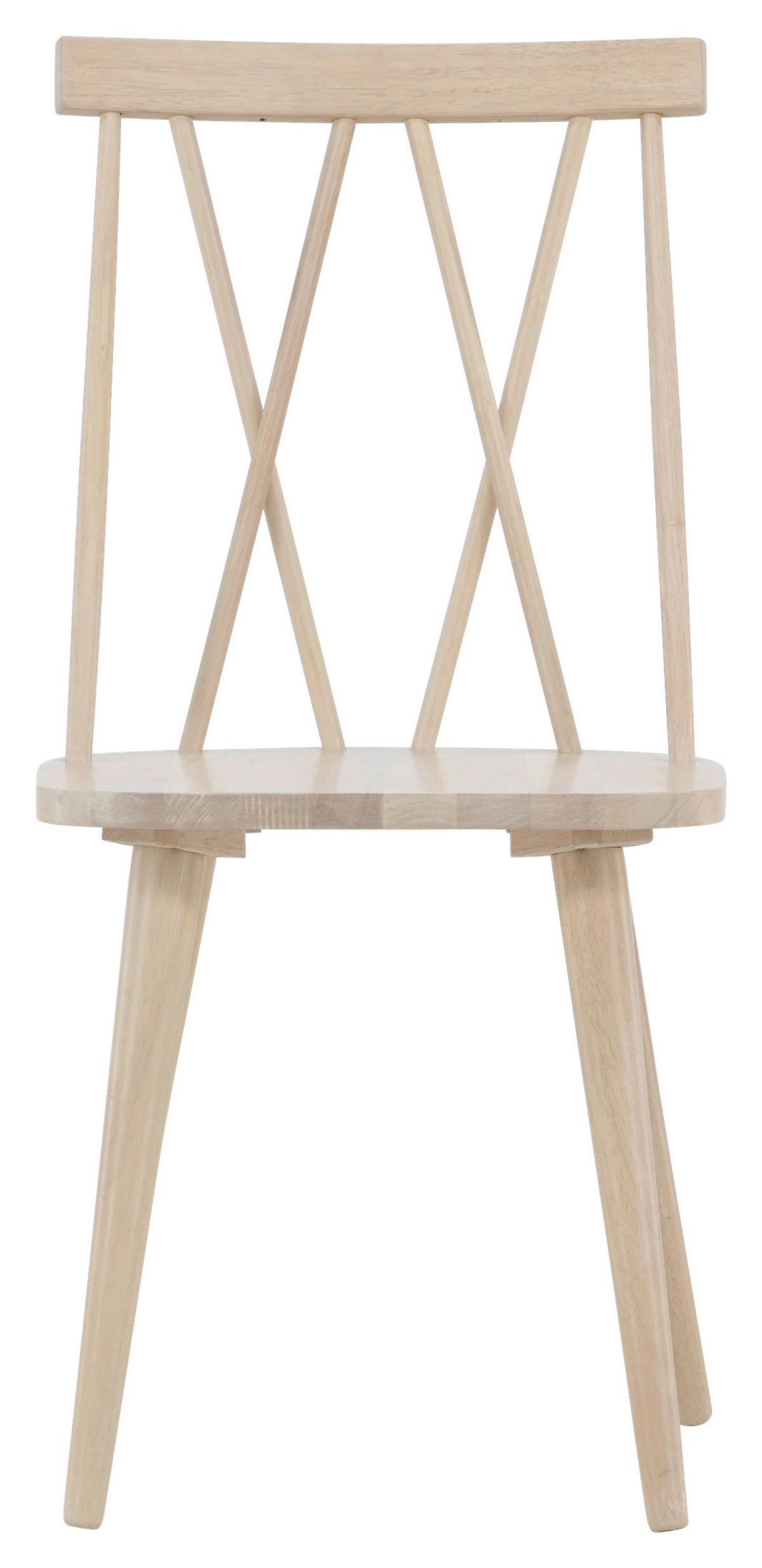 STUHL-SET MARIETTE - Weiß, Design, Holz (43/88/50cm) - Livetastic