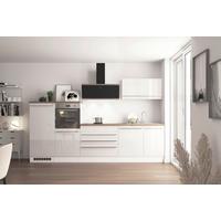 Kuhinjski Blok Z Aparati Gabriel, 320cm - barve nerjavečega jekla/bela, Design, umetna masa/leseni material (320cm) - Respekta