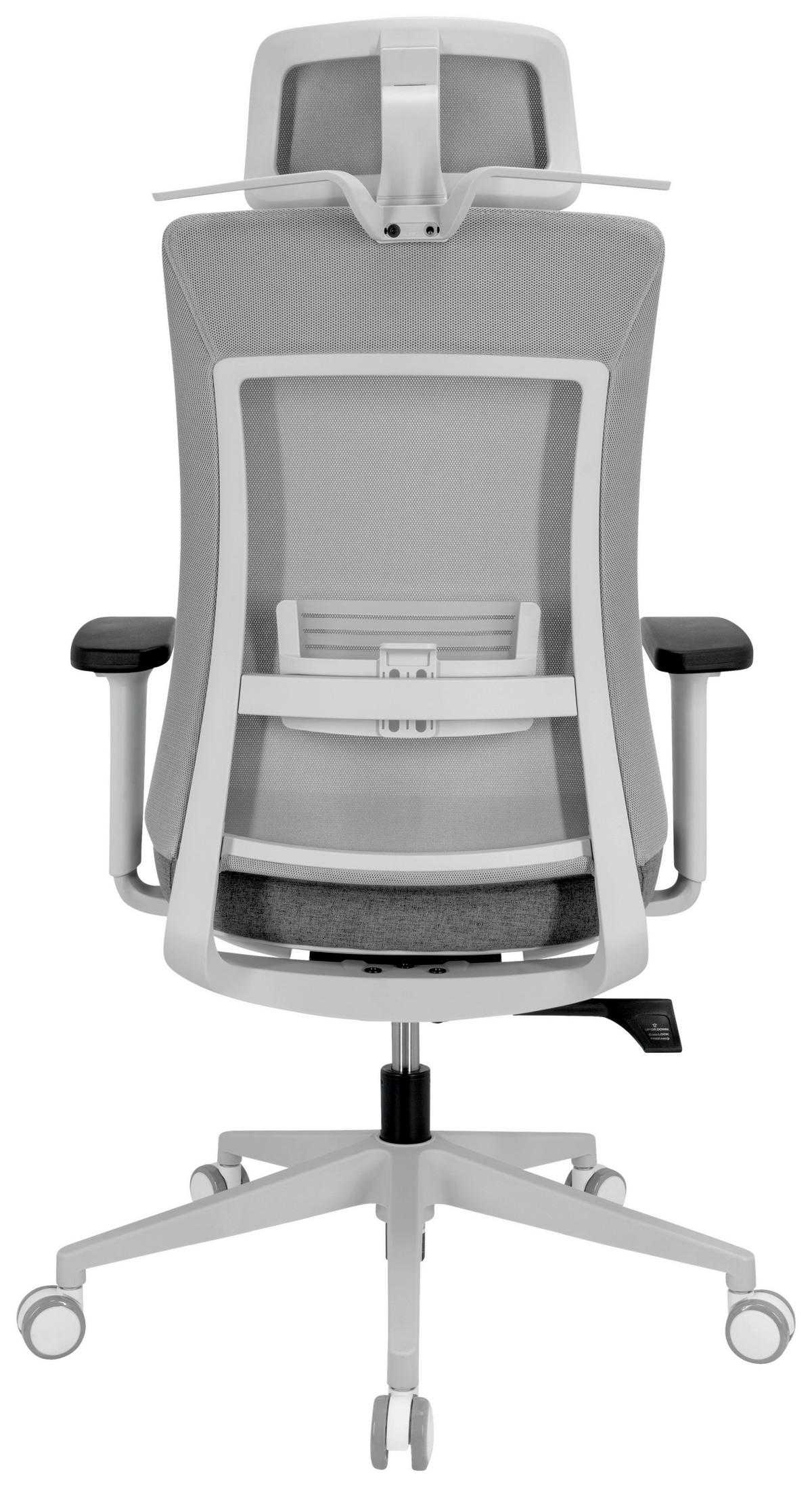 Pisarniški Stol Comfio Wmh, Siva - siva, Basics, umetna masa/tekstil (66/120/60cm) - MID.YOU