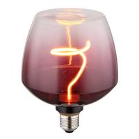 LED Fényforrás 4w E27 - feketeszeder/átlátszó, Modern, Üveg/fém (12,3/16,3cm) - Mömax