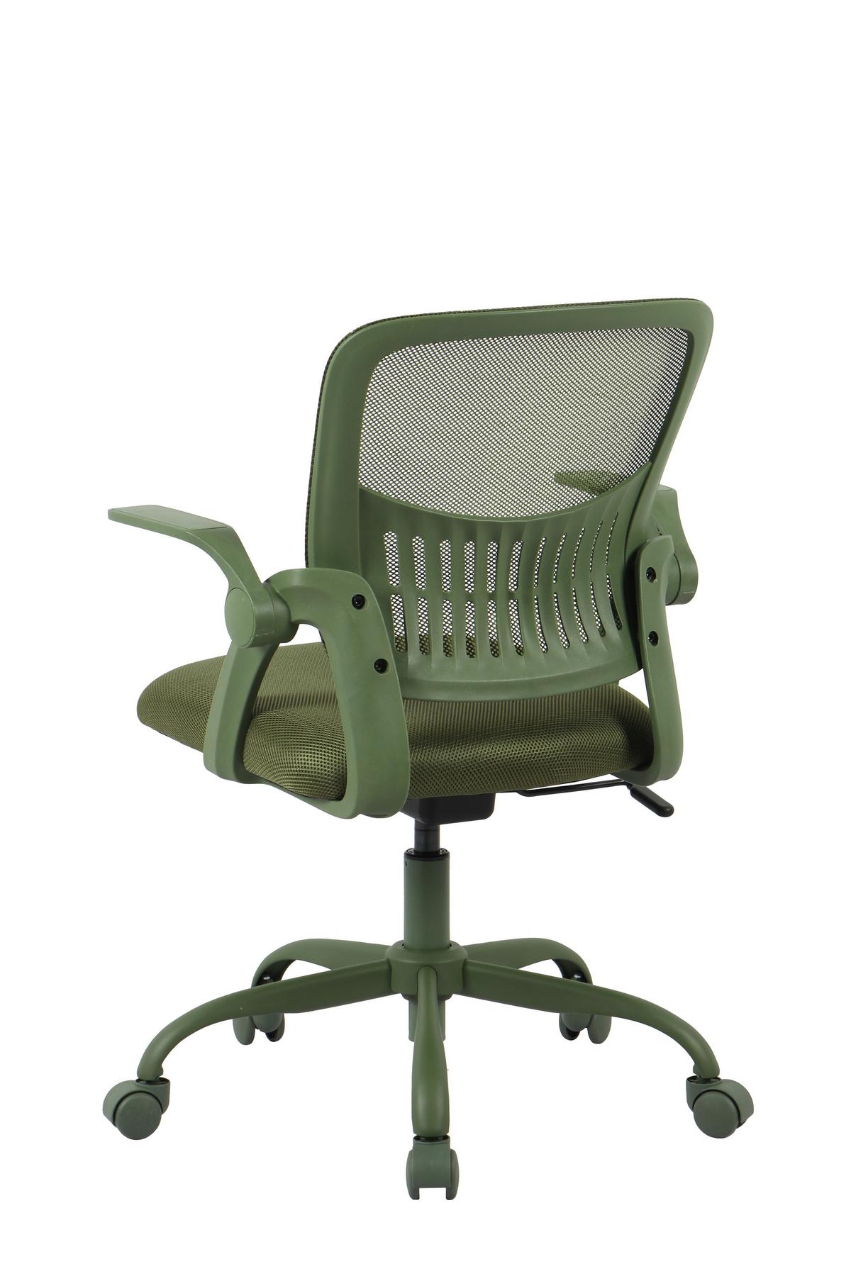 DREHSTUHL SASKIA - Schwarz/Grün, Modern, Kunststoff/Textil (57/86,5/96/63cm) - Based