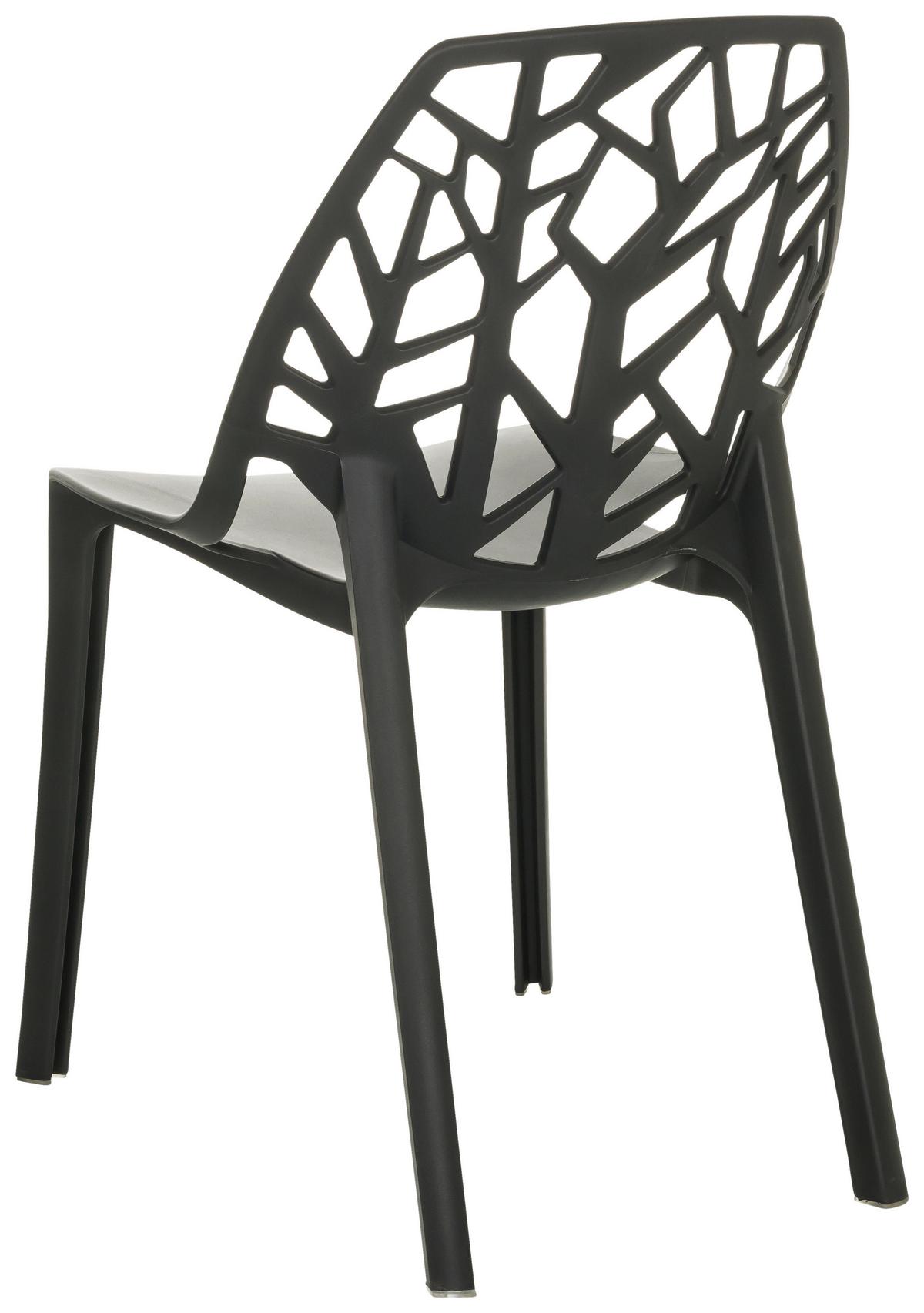 Stol Artifo Tri, Črna - črna, Basics, umetna masa (47/80/56cm) - MID.YOU