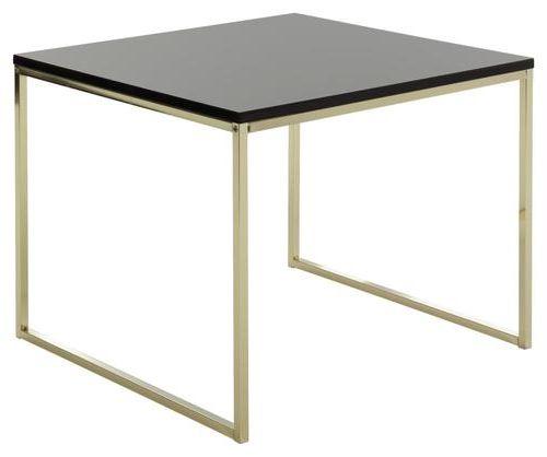 Couchtisch "Riva" ca. 60x60 cm, schwarz - Goldfarben/Schwarz, Design, Holzwerkstoff/Metall (60/60/45cm) - MID.YOU