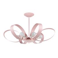 Kronleuchter Serena Pink max. 6 Watt - Pink, Design, Metall (65/110cm)