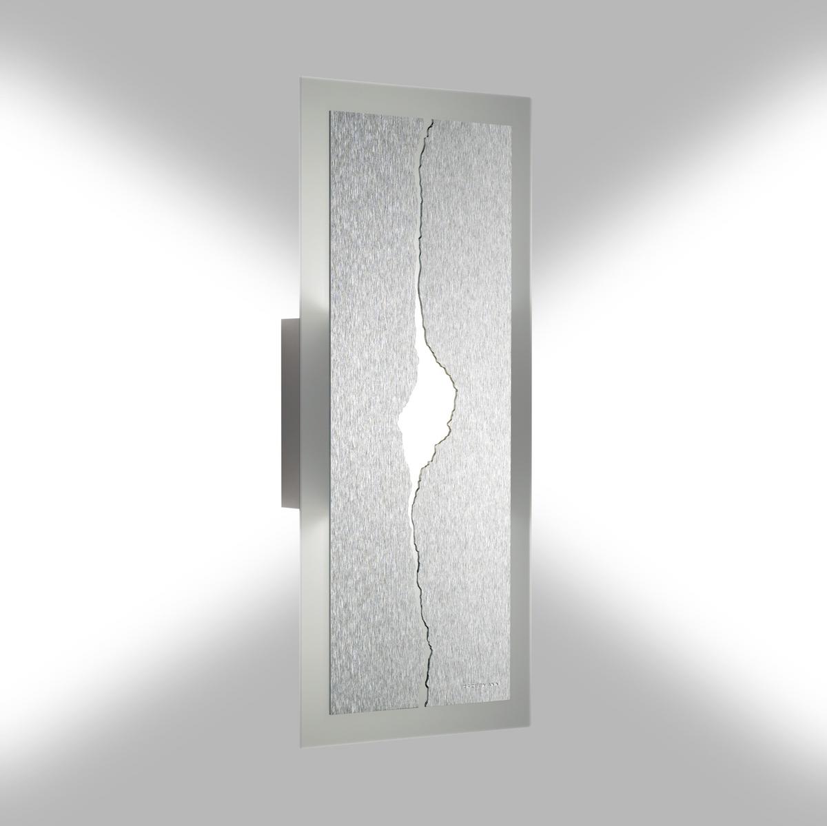 KINKIET LED 51-804-072 LED WL/DL CANYON - kolor aluminiowy, Design, metal (42/18/7,5cm) - Grossmann