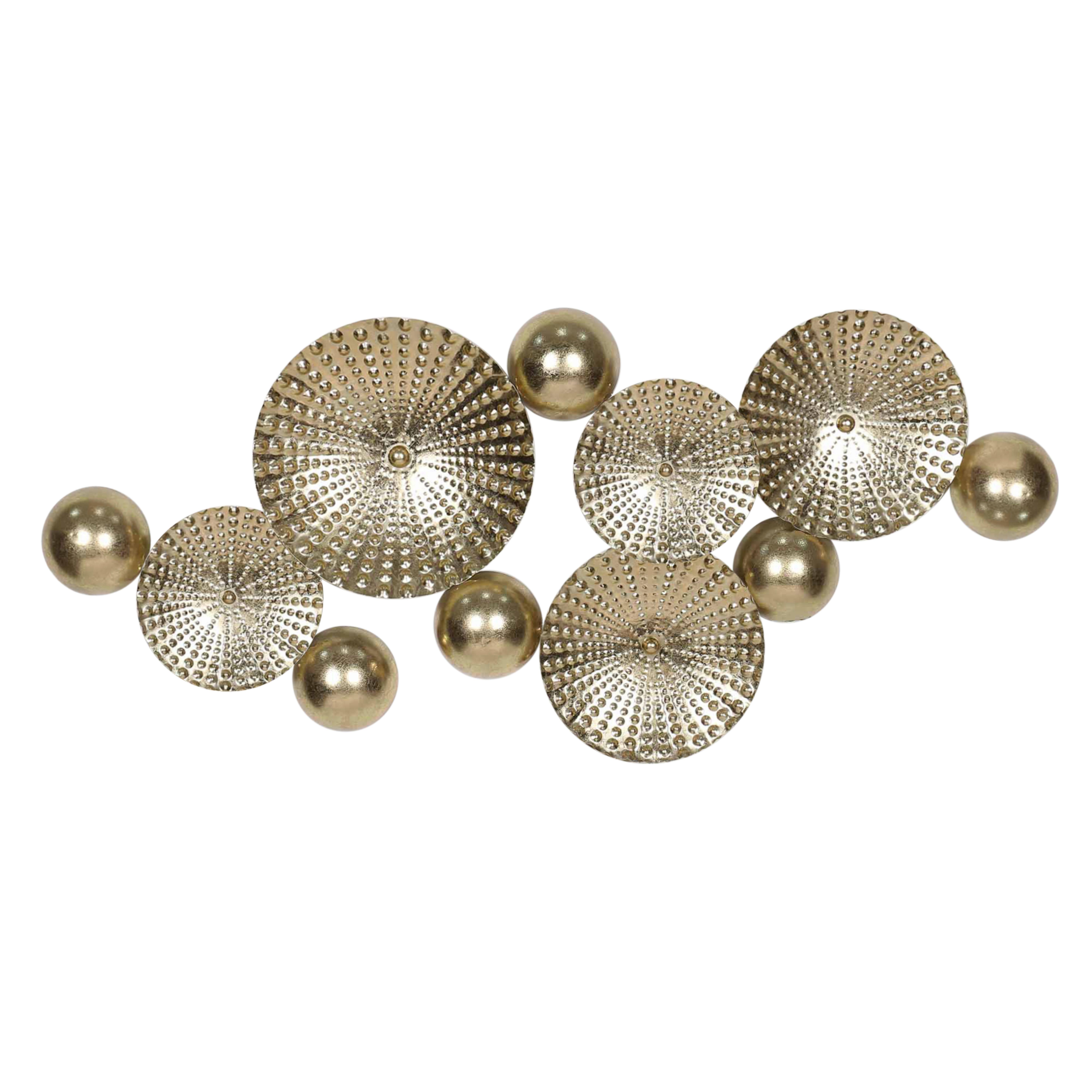 Decorațiune de perete Eshe - auriu, Modern, metal (111,5/9/50cm) - Mömax