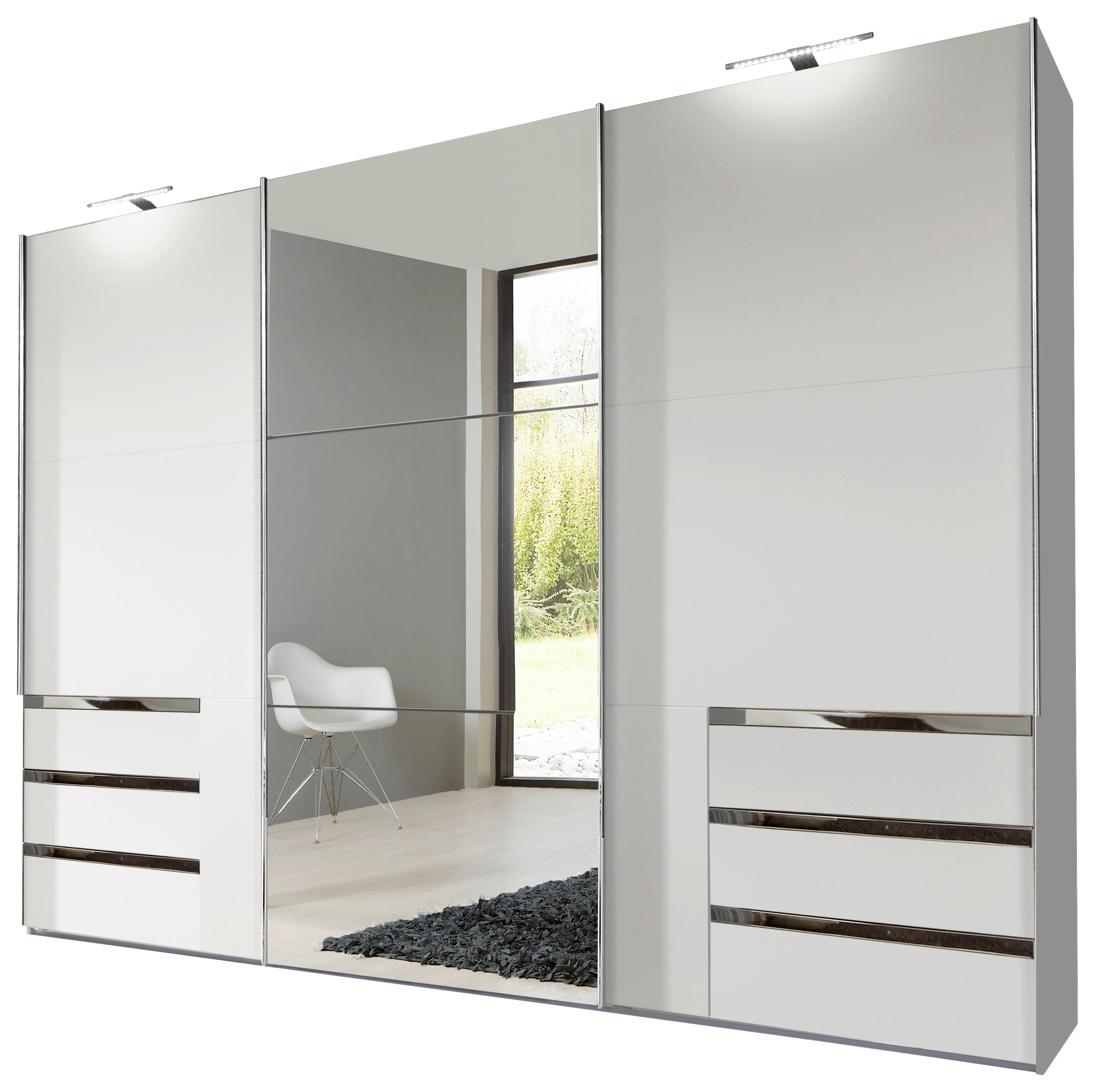 Ormar S Kliznim Vratima Level 36 A - bijela/boje kroma, Moderno, drvni materijal (300/236/65cm) - Modern Living