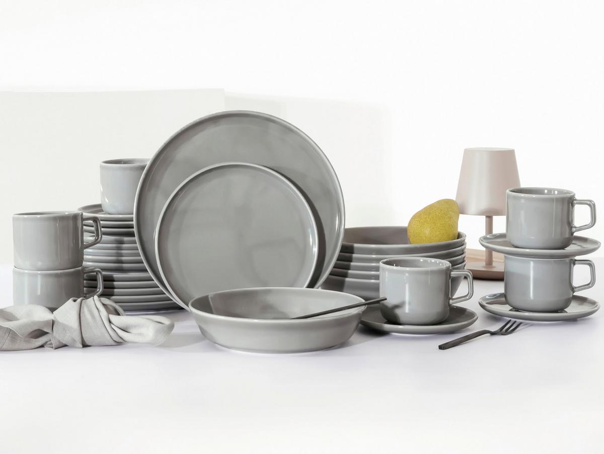 Kombinirani Servis Chef Collection, 30-Delni - svetlo siva, Basics, keramika - Creatable