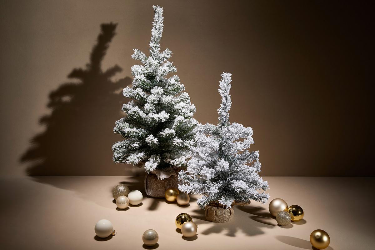CHOINKA 9683175 - 683175 - brązowy, Basics, tworzywo sztuczne/metal (30/45cm) - X-Mas