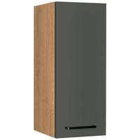 Küchenoberschrank Easytouch Grün - Eichefarben/Schwarz, MODERN, Holzwerkstoff/Metall (30/72/35cm) - Nobilia