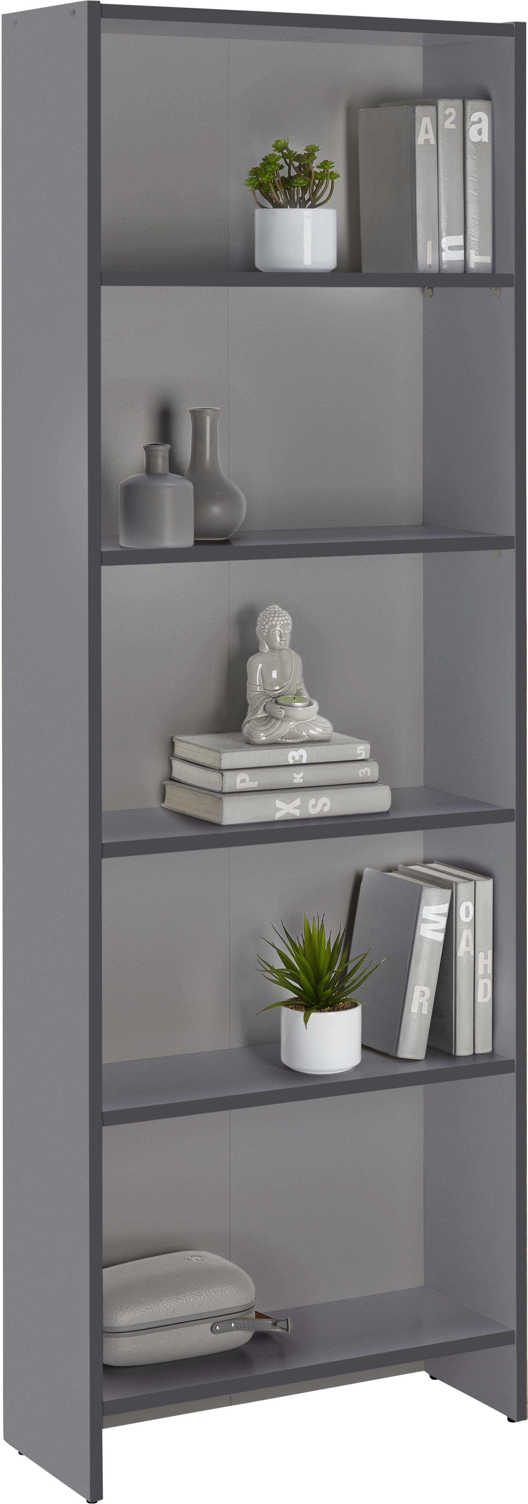 Regal in Anthrazit - Anthrazit, Modern, Holzwerkstoff (60/175/24cm) - Based