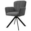 STOL MED ARMSTÖD NORA - grå/svart, Modern, metall/trä (61/87/65cm) - Premium Living