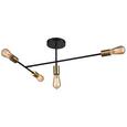 Deckenleuchte Lys max. 40 Watt - Schwarz, LIFESTYLE, Metall - Modern Living Deckenleuchte Lys max. 40 Watt - Schwarz, LIFESTYLE, Metall - Modern Living