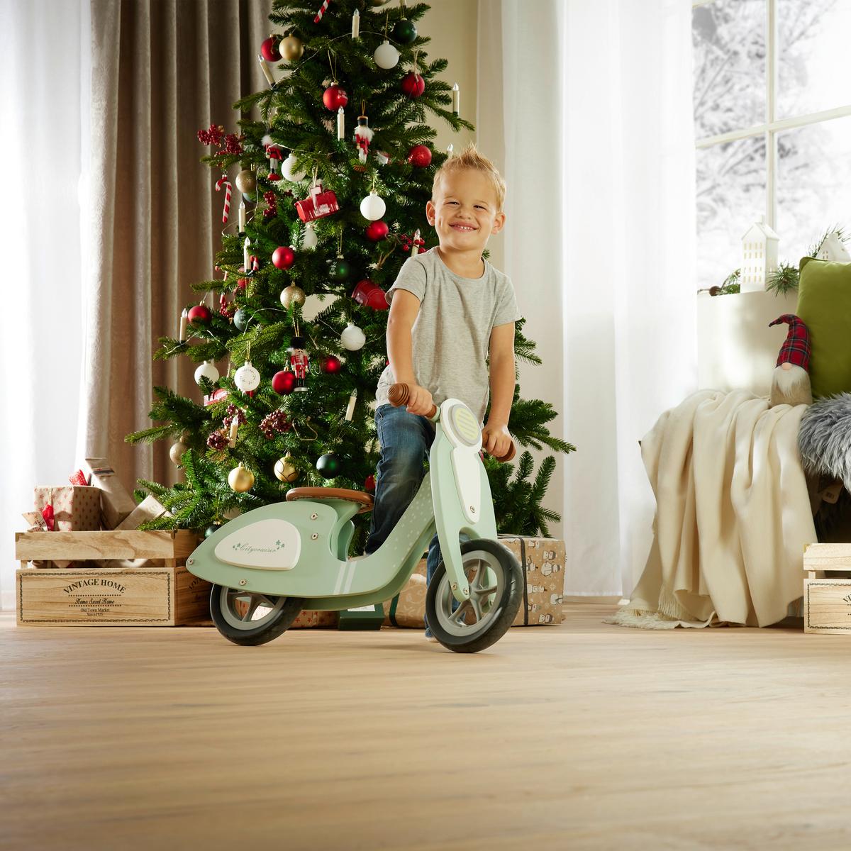 Bicikl Guralica Vespa - boje mente, Natur, drvo (76/34/48cm) - Based