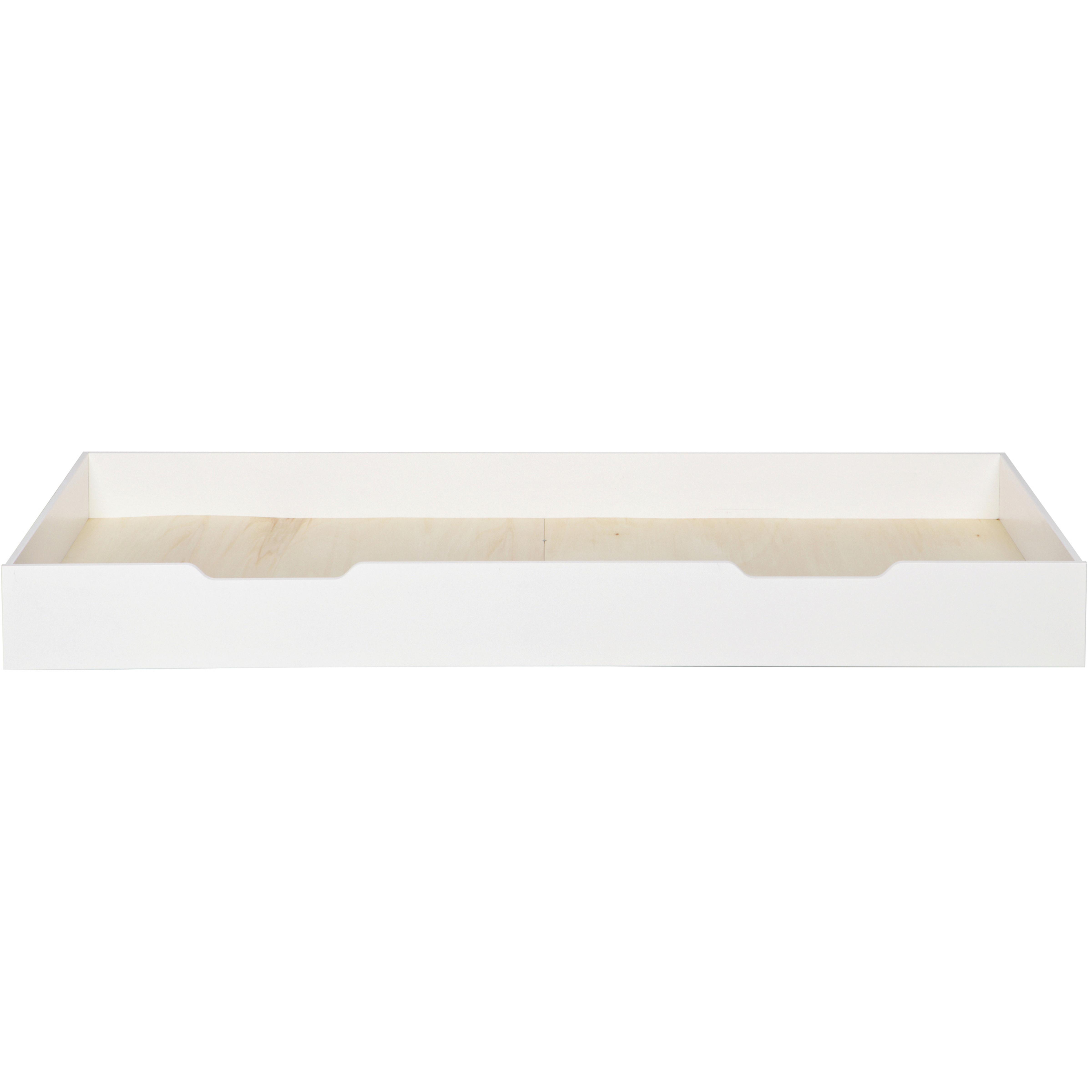 Bettschubkasten Nikki Weiß - Weiß, Basics, Holz (198/20/94cm) - MID.YOU