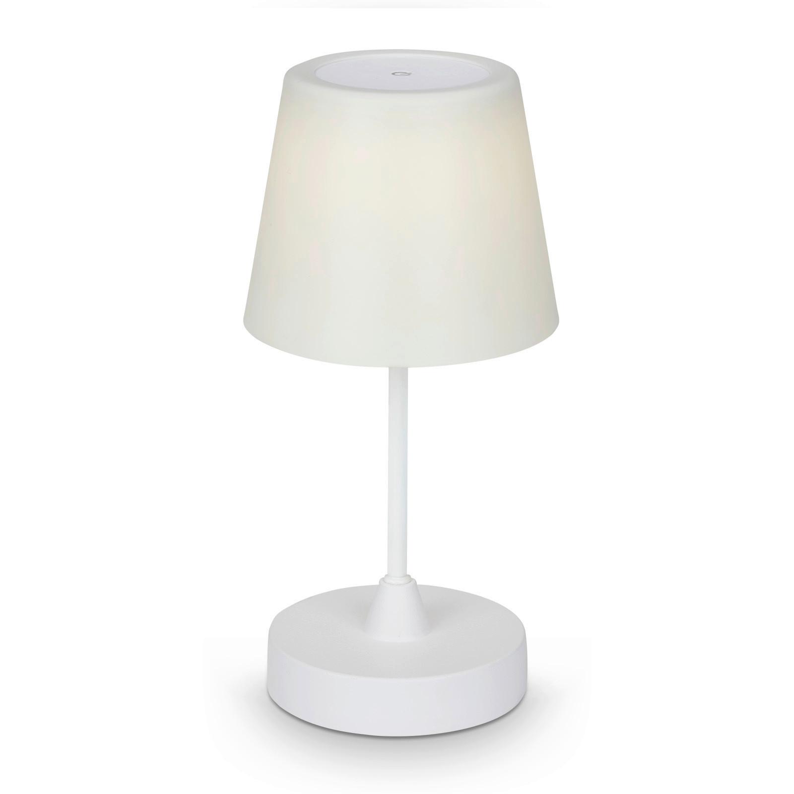 Akku-Tischleuchte Campi Weiß max. 3 Watt - Weiß, Basics, Kunststoff (30/14,5cm) - Briloner