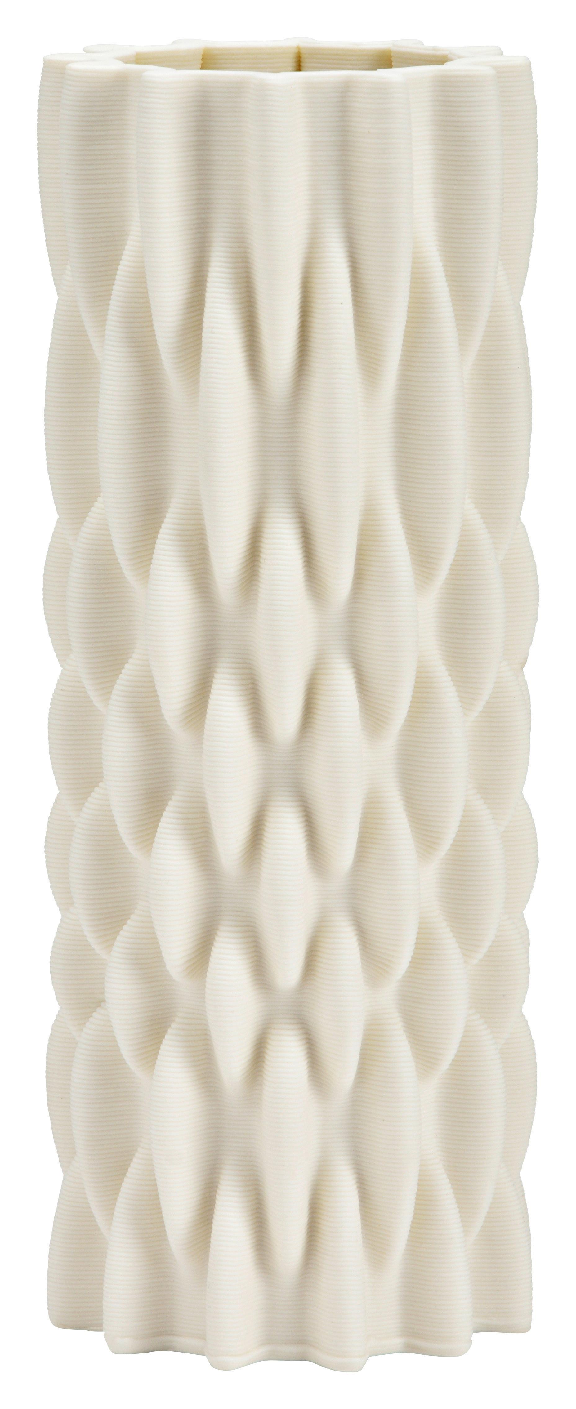 Vase 3D gedruckt aus Keramik Perlmutt - Perlmutt, Basics, Keramik (8,0/22,0/8,0cm)