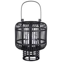 Lámpás Levin - fekete, Lifestyle, Üveg/természetes anyagok (25/30cm) - Modern Living