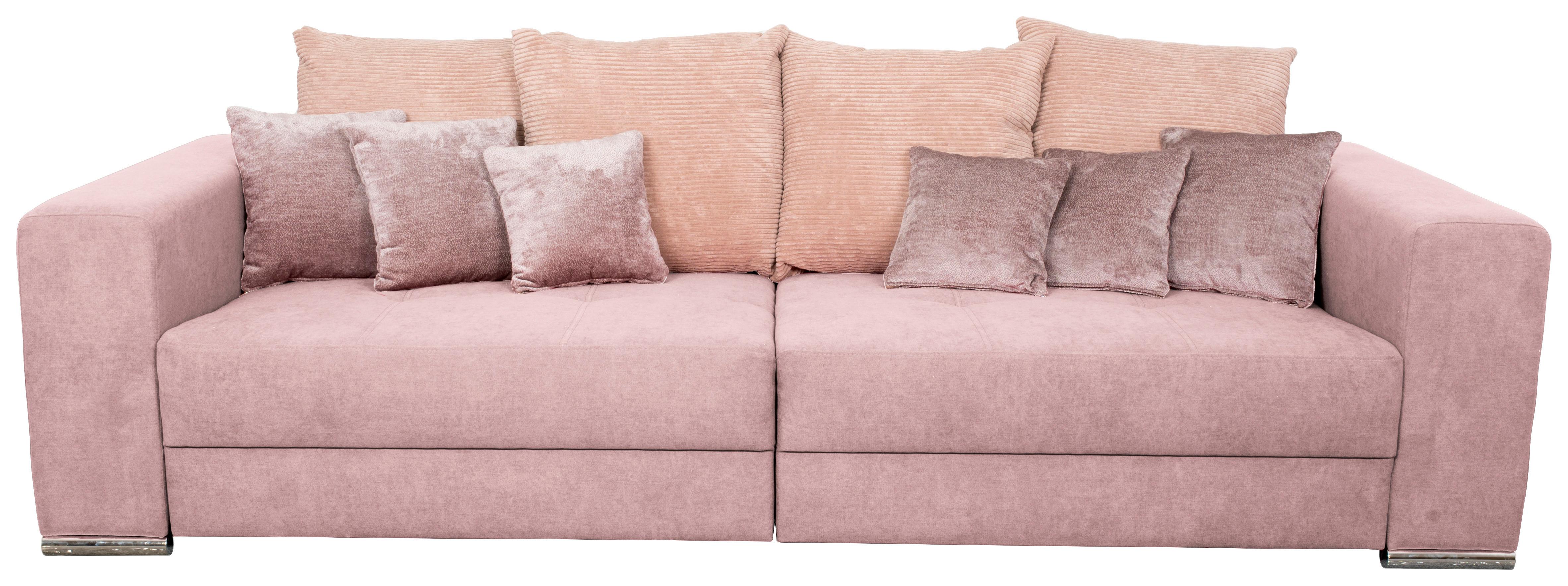 Canapea bigsofa ROSE - roz, Modern, textil (262/85/111cm) - Modern Living