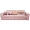 Mega Sofa Rose - ružičasta/boje kroma, Moderno, tekstil/plastika (262/85/111cm) - Modern Living