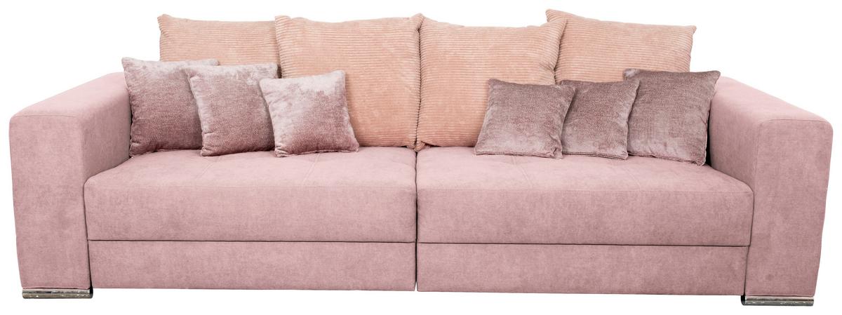 Canapea bigsofa ROSE - roz, Modern, textil (262/85/111cm) - Modern Living