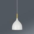 Viseča Svetilka Paula - bela, Trendi, kovina/les (17/133cm) - Mömax modern living