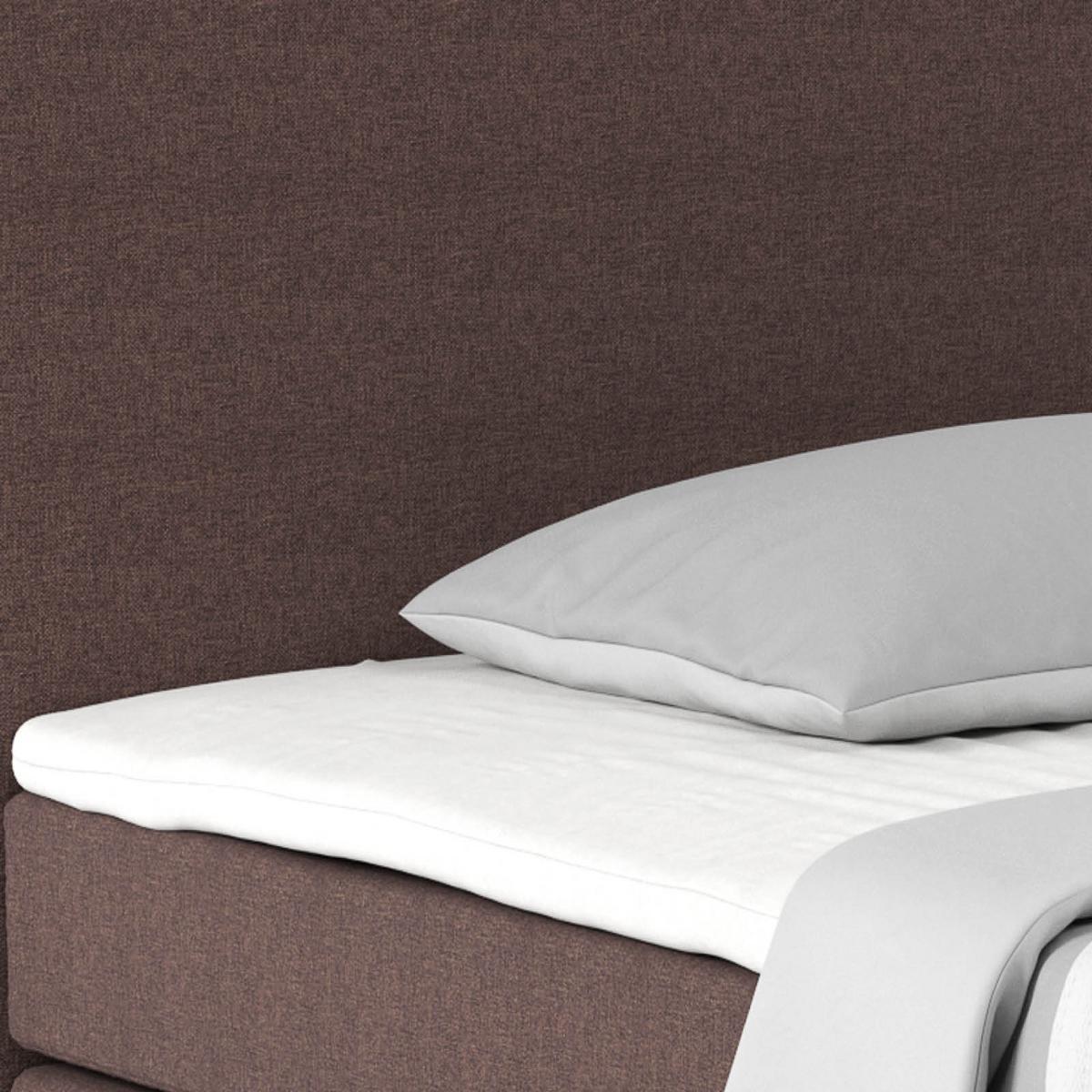 Boxspring Krevet Nero - boje kroma/smeđa, Konvencionalno, tekstil/metal (140/200cm) - Best Price