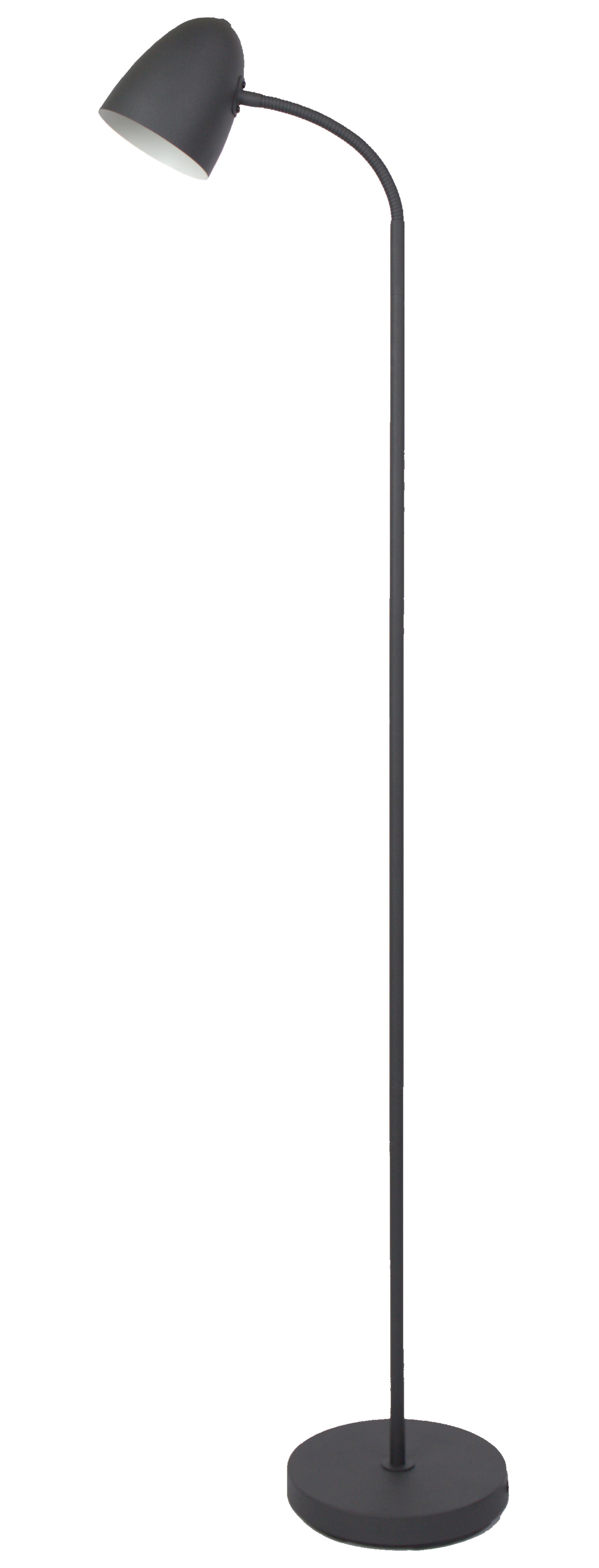 Stoječa Svetilka Jason - črna, Design, kovina (20/37/140cm) - Globo