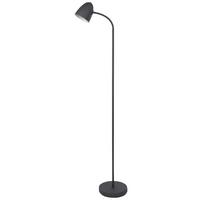 Stoječa Svetilka Jason - črna, Design, kovina (20/37/140cm) - Globo
