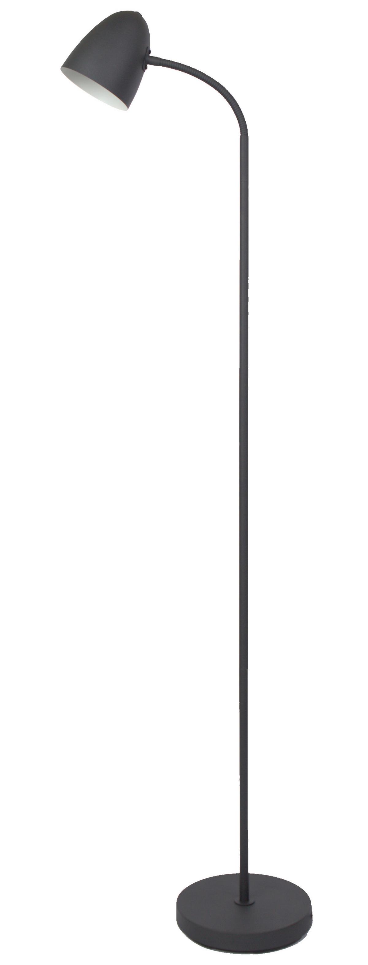 Stoječa Svetilka Jason - črna, Design, kovina (20/37/140cm) - Globo