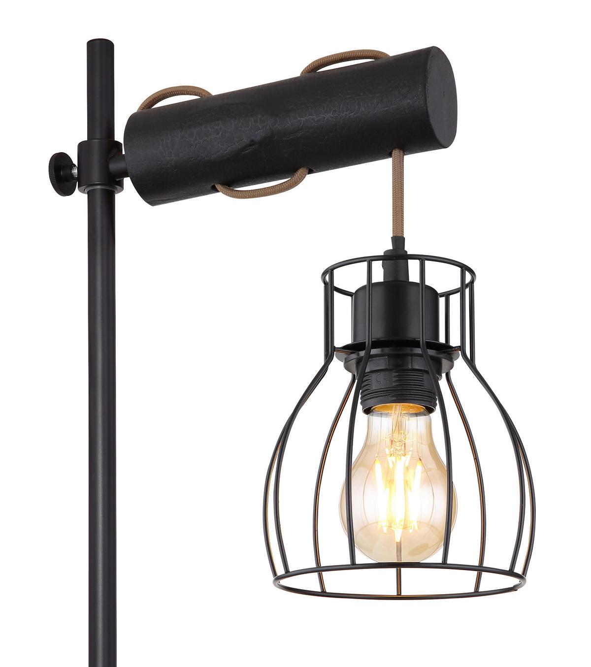 Svjetiljka Stolna 15326tnb Mina - crna, Basics, drvo/metal (33/18/55cm) - Globo