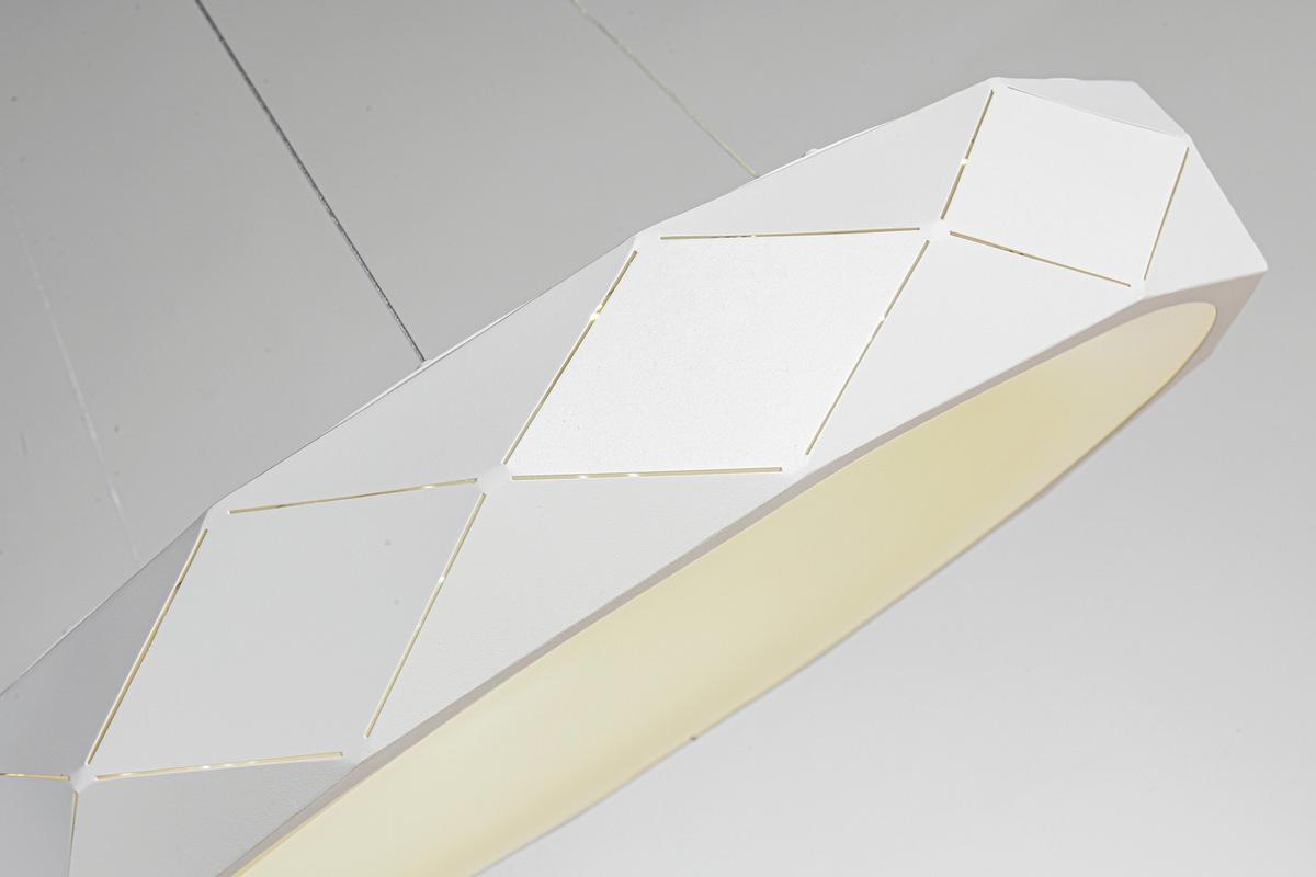 Hängeleuchte Lp-8069/1p Reus - Weiss, Design, Metall (60/100cm)
