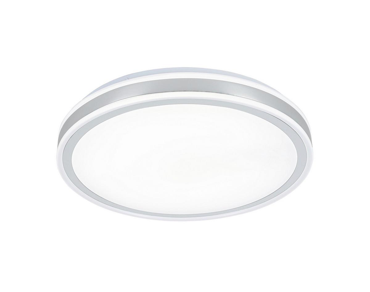 Stropna Led-svetilka Farbi - barve kroma/bela, Moderno, kovina/umetna masa (38/38/6cm) - Mömax
