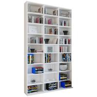 Regal Megosa Maxi, Bela - bela, Konvencionalno, leseni material (102/183/18 (23)cm) - MID.YOU