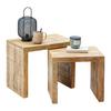 SIDOBORD SET EVEREST -EXKLUSIV- - svart/naturfärgad, Natur, trä (55-45/45-40/35cm) - Mömax
