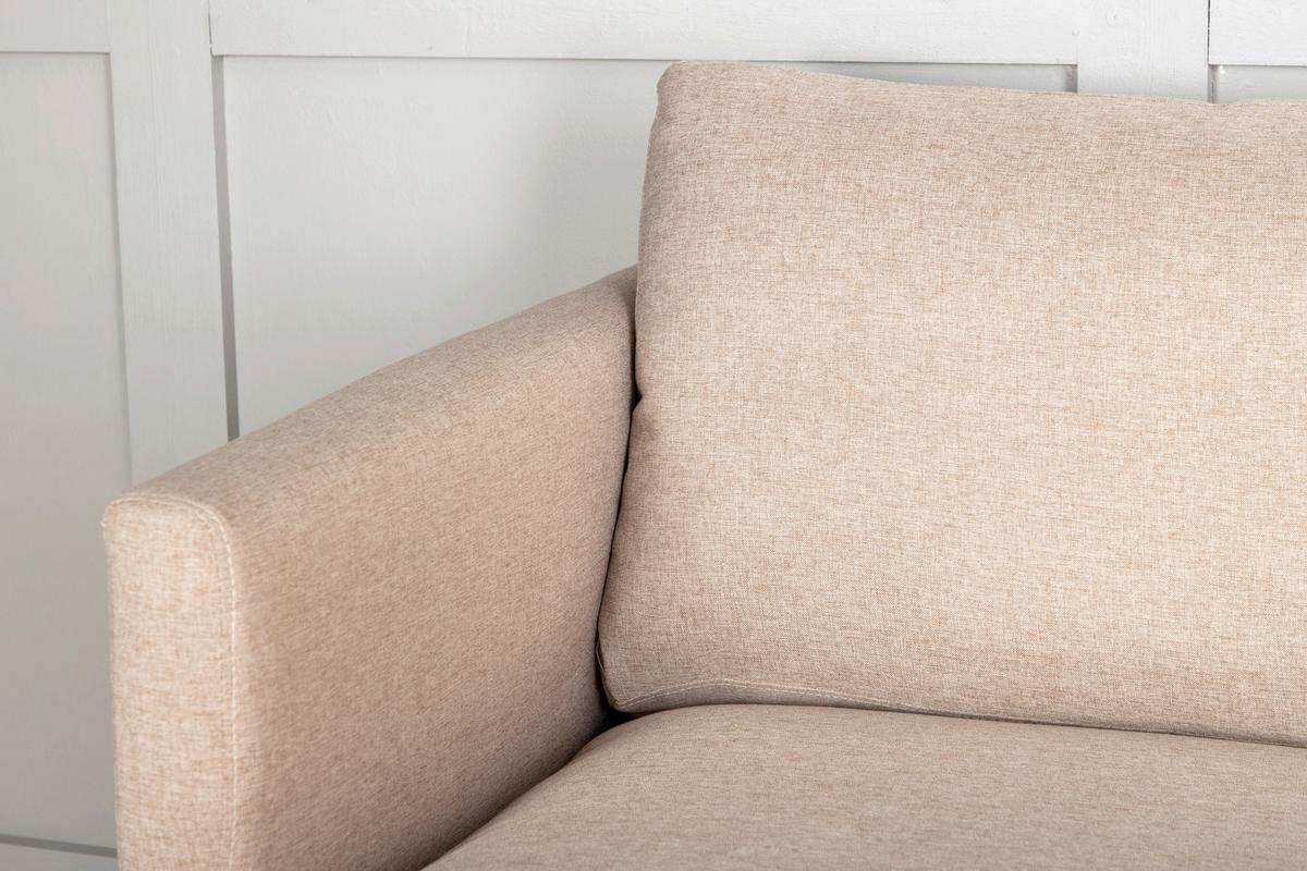 2-SITZER-SOFA ZOOM - Hellbraun/Beige, Design, Textil/Metall (180/78/80cm) - Livetastic