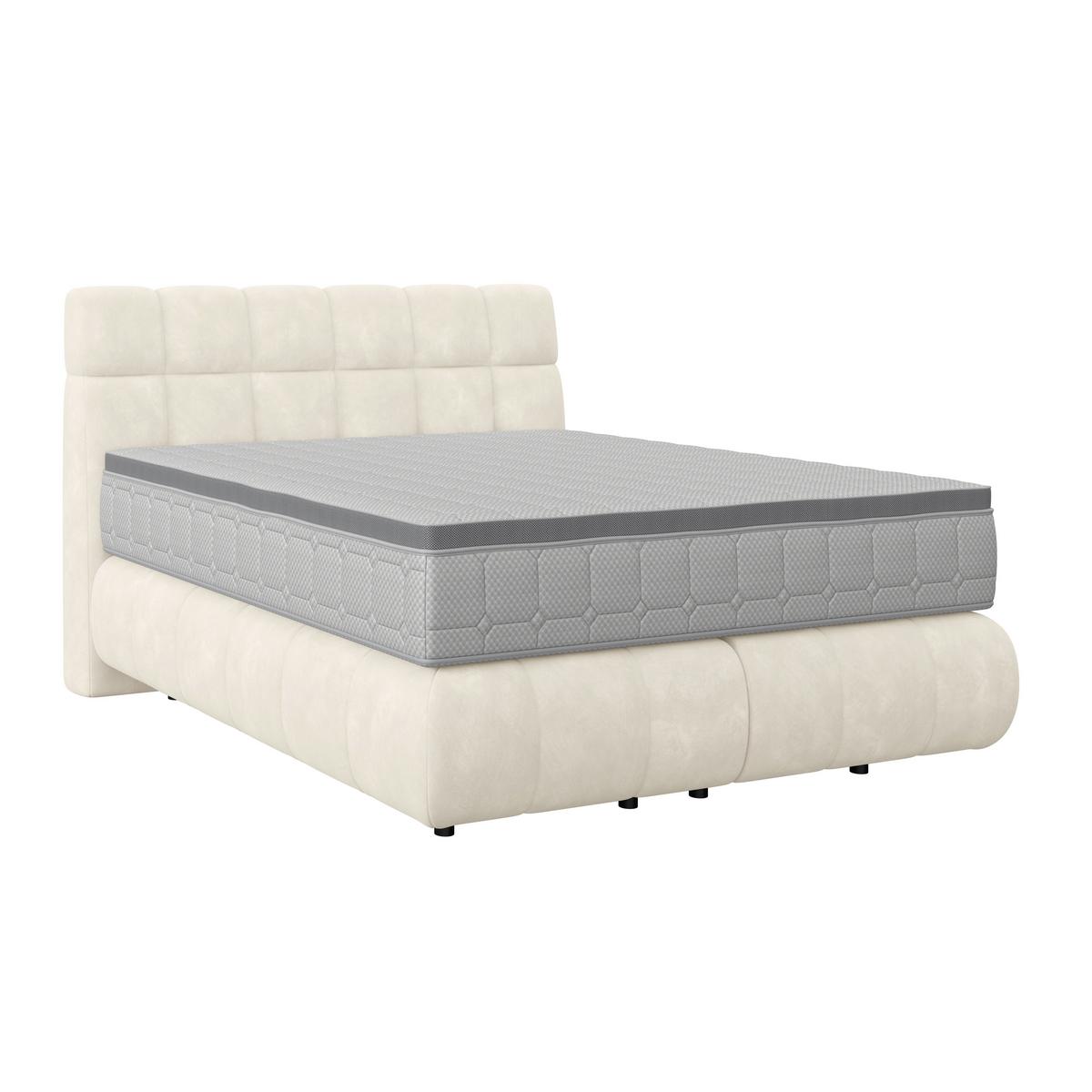 Boxspring Krevet Nobu - crna/boje šampanjca, Trend, drvo/tekstil (140/200cm) - Premium Living