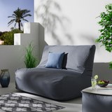 Loungesofa Kimberly - Grau, MODERN, Textil (150/85/100cm)