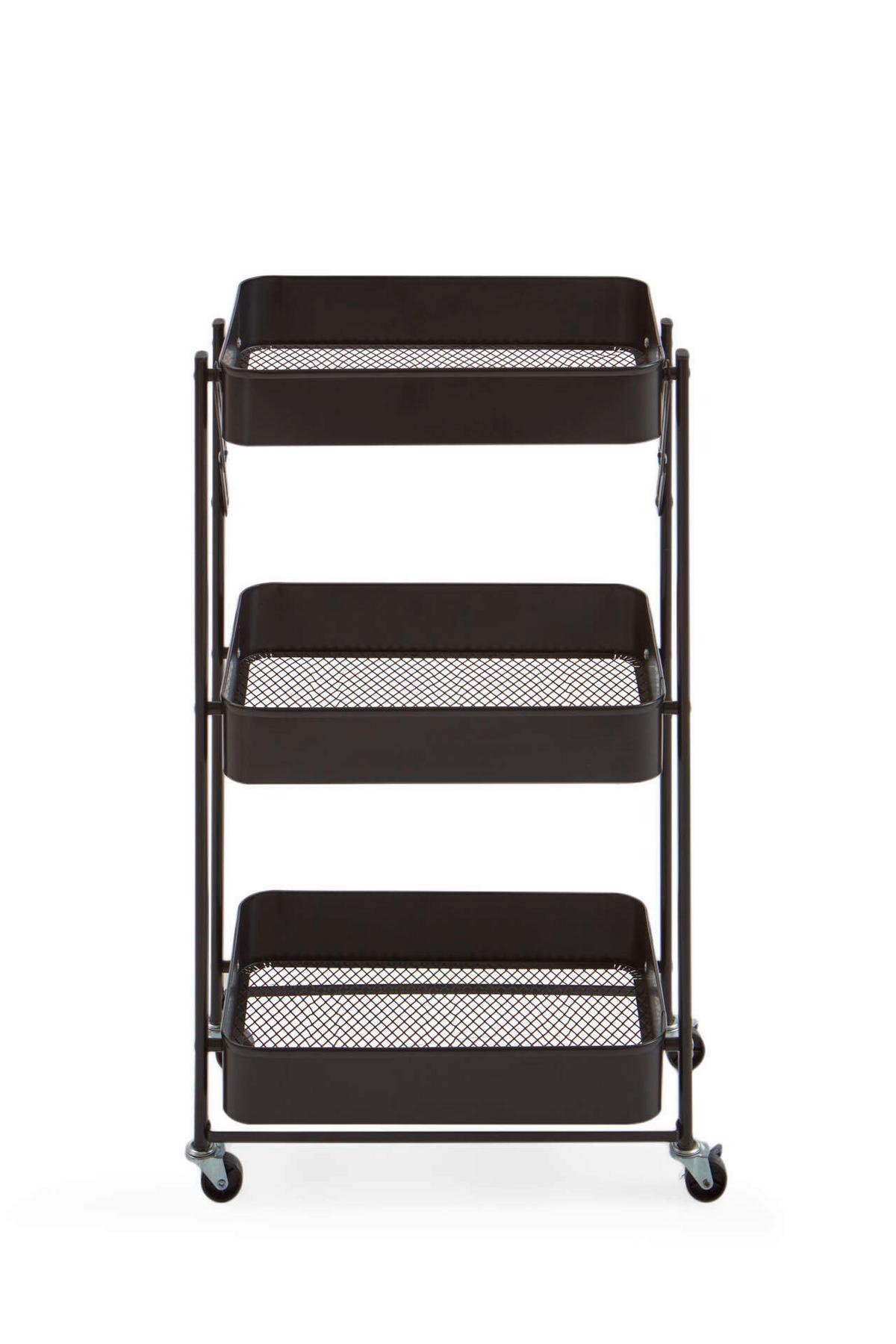 ALLZWECKWAGEN KLEINMÖBEL - Schwarz, Design, Metall (44/78/31cm) - MID.YOU