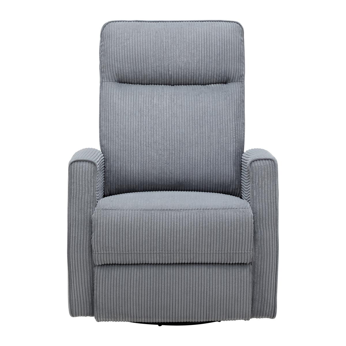 Relaxsessel Melinda Dunkelgrau Cord - Dunkelgrau/Schwarz, KONVENTIONELL, Holz/Kunststoff (76/103/96cm) - Mömax