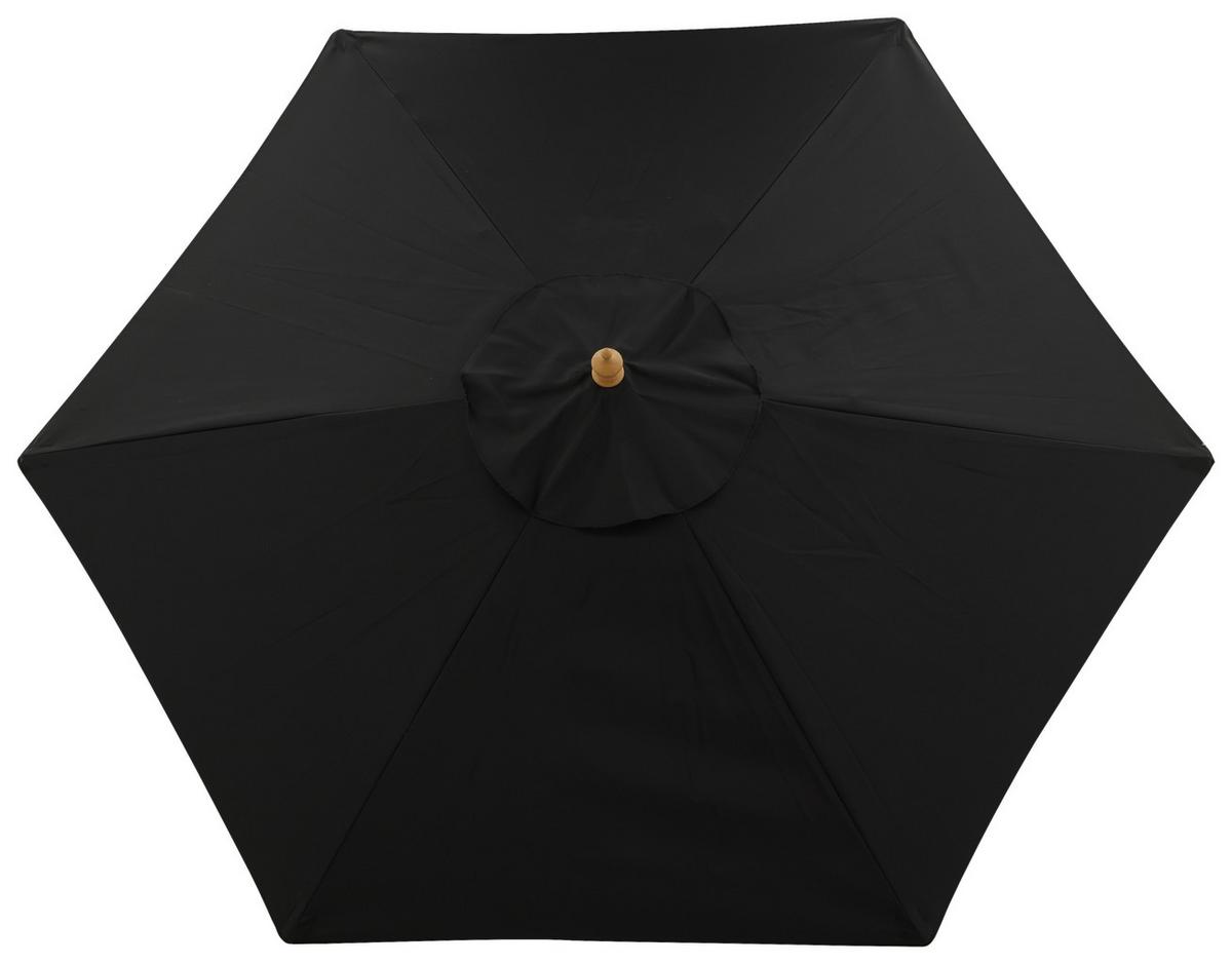Sonnenschirm Corypho ca. 250x232 cm Schwarz - Schwarz, KONVENTIONELL (250/232cm) - Gardenson