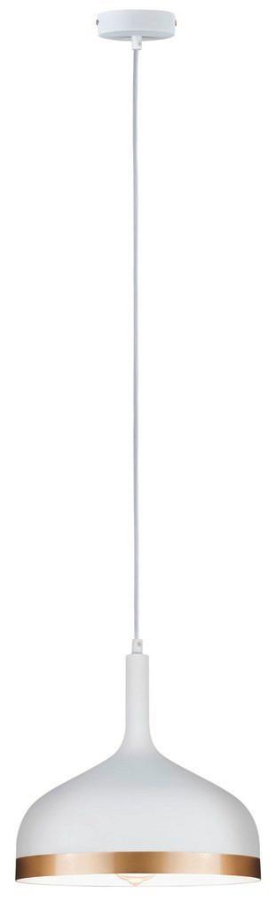 LED-Hängeleuchte max. 20 Watt - Goldfarben/Weiß, Design, Metall (15/110cm) - Paulmann